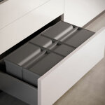 Poubelles (9xl) m90 2x26l + 11l anthracite - 9xl - poubelles � 2, 3 ou 4 bacs