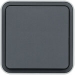 Cubyko leaf prise 2p + t saillie gris ip55 hager wnc100ec