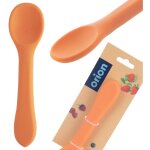 Cuill�re b�b� en silicone pour enfants 14 cm orange orion 154207