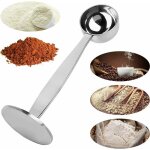 Cuill�re doseuse � caf�, mesure � caf�, acier inoxydable - argent�, 14cm