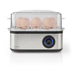 Nedis cuiseur � oeufs 8 pi�ces 3 �tages 500 watts aluminium / noir
