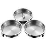 Cuiseur d'oeufs en acier inoxydable pour des oeufs parfaitement cuits, avec 3 rev�tements antiadh�sifs, ...