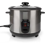 Cuiseur � riz 1. 5 litres 500w bol amovible acier inoxydable anti - adh�sif nedis