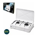 Edm - cuisini�re � gaz �maill�e 2 br�leurs 46x30x12cm .