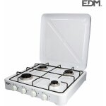 Edm - cuisini�re � gaz �maill�e 4 br�leurs 50x50x12cm .