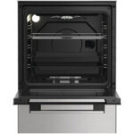 Cuisini�re � gaz whirlpool w5g1lmx 50 cm inox 4 feux four 60 l