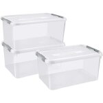 240679 bac en plastique handy fermé, empilable (l x h x p) 400 x 290 x 600 mm transparent 3 pc(s) - curver ... 240679 bac en plastique handy fermé, empilable (l x h x p) 400 x 290 x 600 mm transparent 3 pc(s) - curver ...