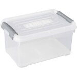 Curver 243803 boîte de rangement handy empilable (l x l x h) 294 x 194 x 150 mm transparent, argent 1 ... Curver 243803 boîte de rangement handy empilable (l x l x h) 294 x 194 x 150 mm transparent, argent 1 ...