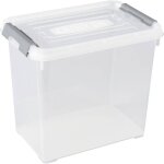 Curver 243859 bote de rangement handy empilable (l x l x h) 294 x 194 x 254 mm transparent, argent 1 ...