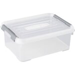 Curver 243946 boîte de rangement handy empilable (l x l x h) 400 x 290 x 150 mm transparent, argent 1 ... Curver 243946 boîte de rangement handy empilable (l x l x h) 400 x 290 x 150 mm transparent, argent 1 ...
