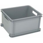 156011 bote de rangement unibox classic l empilable (l x h x p) 430 x 235 x 350 mm argent 1 pc(s) - ...