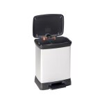 Poubelle deco rectangular duo 10 + 18l , 39x29x50, 5 cm, 80% matire recycle - curver