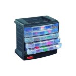 Curver - meuble de rangement bo�te de rangement petites pi�ces avec 290 x 170 xh270 mm coffret assortiment ...