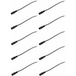 Cyclingcolors - 10x c�ble alimentation 15cm souple ruban led avec fil �lectrique noir + rouge et prise ...