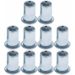 Cyclingcolors - 10x ecrou rivet aveugle � t�te plate en acier zingu� insert filet� filetage m�tal meuble ...