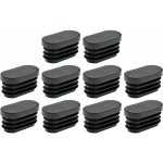 10x embout de tube rentrant ovale � ailettes antid�rapant en peld bouchon capuchon pied meuble table ...