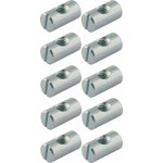 Cyclingcolors - 10x ferrure d'assemblage filetage m6 x longueur 20mm x 10mm acier chrom crou connecteur ...