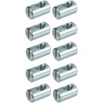 10x ferrure d'assemblage filetage m8 x longueur 20mm x 12mm acier écrou connecteur meuble bois lit bébé ... 10x ferrure d'assemblage filetage m8 x longueur 20mm x 12mm acier écrou connecteur meuble bois lit bébé ...