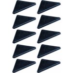 Cyclingcolors - 10x patin de coin de meuble triangulaire en plastique noir banquette clic clac guide ...