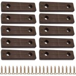 Cyclingcolors - 10x patin mini 50x14mm � visser en plastique glisseur cale entretoise murale sol pied ...