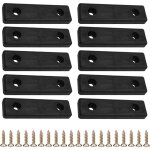 Cyclingcolors - 10x patin mini 50x14mm � visser en plastique glisseur cale entretoise murale sol pied ...