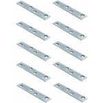 10x plaque d'assemblage acier 100mm x 28mm x 86mm avec 4 trous de vissage meuble bois table chaise cuisine ...