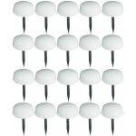 Cyclingcolors - 20x amortisseur de but�e universel � clouer plastique delrin blanc et acier �8, 5mm porte ...