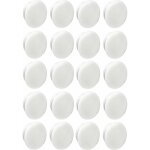 Cyclingcolors - 20x bouchon plastique blanc 10mm x 13mm capuchon protection cache vis trou universel