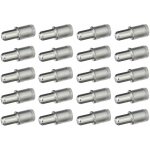 20x taquet � tenon universel 5mm + 7mm en acier avec support plastique adapt� aux �tag�res en verre attache ...