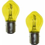 2x ampoule 6v 25 / 25w ba20d jaune double filament moto tracteur lumi�re �clairage bricolage