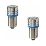 Cyclingcolors - 2x ampoule led bleu 12v 4w ba9s voiture remorque moto camion �clairage universel