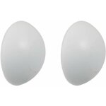 Cyclingcolors - 2x bute de porte murale blanc ronde autocollante 31mm protection mur coup de poigne ...