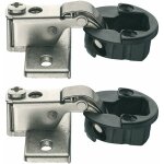 Cyclingcolors - 2x charni�re � bras court pour portes pivotantes �paisseur verre 4 - 6mm angle 95� id�al ...
