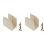 2x clip bloqueur de manivelle volet roulant beige support guide manette plastique 15mm - 18mm universel ...