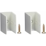 2x clip bloqueur de manivelle volet roulant blanc support guide manette plastique 15mm - 18mm universel ...