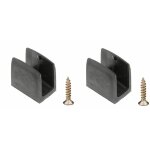 2x clip bloqueur de manivelle volet roulant noir support guide manette plastique 15mm - 18mm universel ...