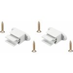 2x clip bloqueur de manivelle volet roulant r�glable blanc support guide manette plastique 14mm universel ...