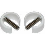 2x clip de fixation avec goupille � 3mm pour manivelle volet roulant � 10mm ext�rieur couleur blanc fen�tre ...