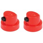 2x embout bombe arosol universel tte pulvrisateur rond rouge spray buse peinture pistolet