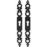 Cyclingcolors - 2x entr�e de cl� r�gence fer noir serrure meuble ancien d�coration rustique vintage clef ...