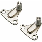 2x equerre de fixation de compas sur caisson �cartement 28mm en acier finition nickel�e assemblage cuisine ...