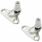 Cyclingcolors - 2x equerre de fixation de compas sur caisson �cartement 37mm en acier finition nickel�e ...