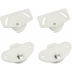 Cyclingcolors - 2x garniture compl�te pour porte coulissante monture et guide en plastique rail fourniture ...