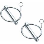 Cyclingcolors - 2x goupille clip diam�tre 6mm x longueur 45mm acier tondeuse tracteur motoculteur