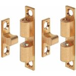 Cyclingcolors - 2x loqueteau laiton  billes acier inox dor 43mm  visser loquet fermeture meuble placard ...