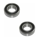 2x roulement  billes 6002 - 2rs 15x32x9mm tanche roue moto scooter mobylette voiture remorque tracteur ...