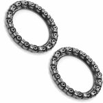 2x roulement cage à billes vélo acier 28mm 39mm 15 billes 4, 76mm universel direction vélo bricolage 2x roulement cage à billes vélo acier 28mm 39mm 15 billes 4, 76mm universel direction vélo bricolage
