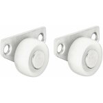 Cyclingcolors - 2x roulette de lit rigide lisse 30mm charge 40kg meuble tagre armoire lit gigogne acier ...