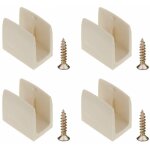 4x clip bloqueur de manivelle volet roulant beige support guide manette plastique 15mm - 18mm universel ...