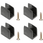 4x clip bloqueur de manivelle volet roulant noir support guide manette plastique 15mm - 18mm universel ...